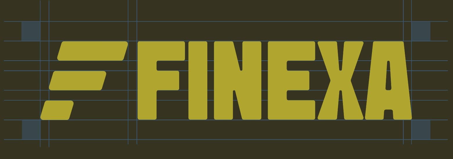 Finexa logo on its construction grid