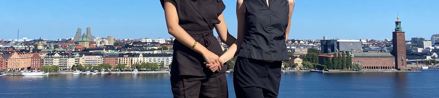 SKULPT founders by the water in Stockholm