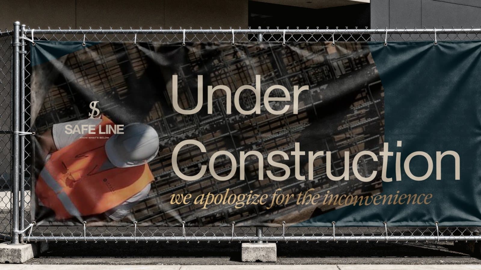 SafeLine construction-site banner: “Under Construction”